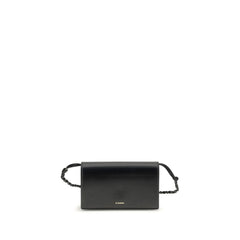 Jil Sander Zwart Kalfsleren Bos Taurus Portemonnee