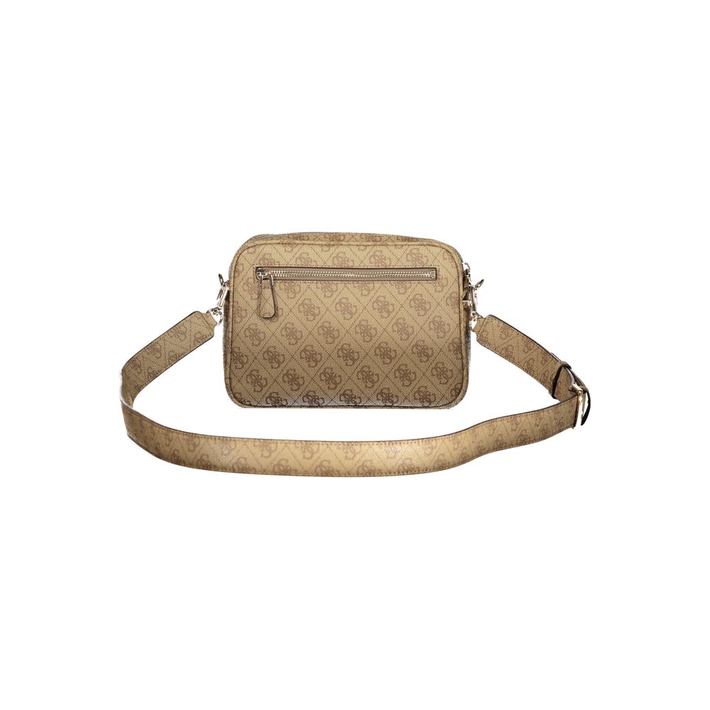 Guess Jeans Beige Polyurethan Damen Handtasche