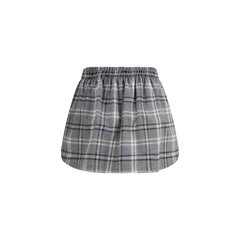 Miu Miu Minirock aus grauer Baumwolle