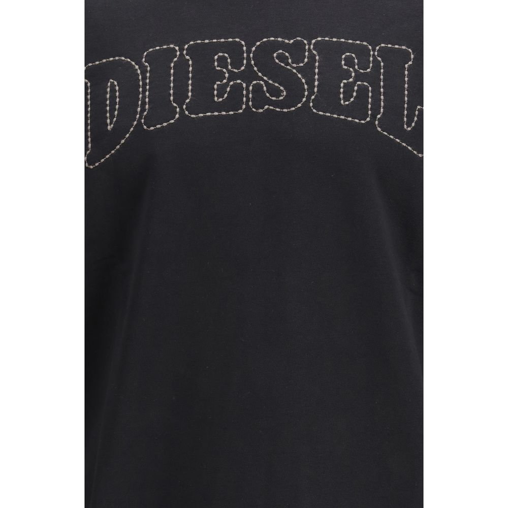 Diesel schwarzes Baumwoll-Sweatshirt