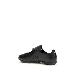 Y-3 Black Calf Leather Bos Taurus Athletic Sneakers