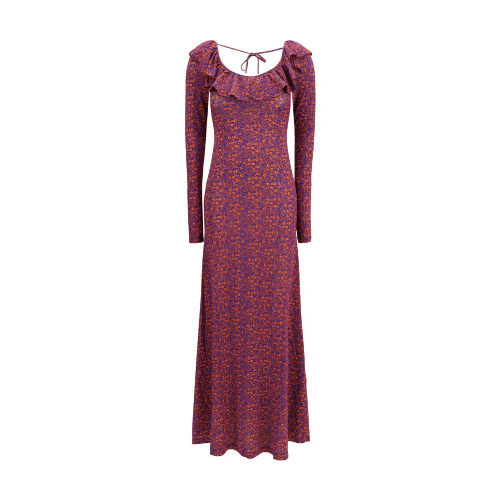 Kristina Ti Mehrfarbiges Viskose-Freizeitkleid