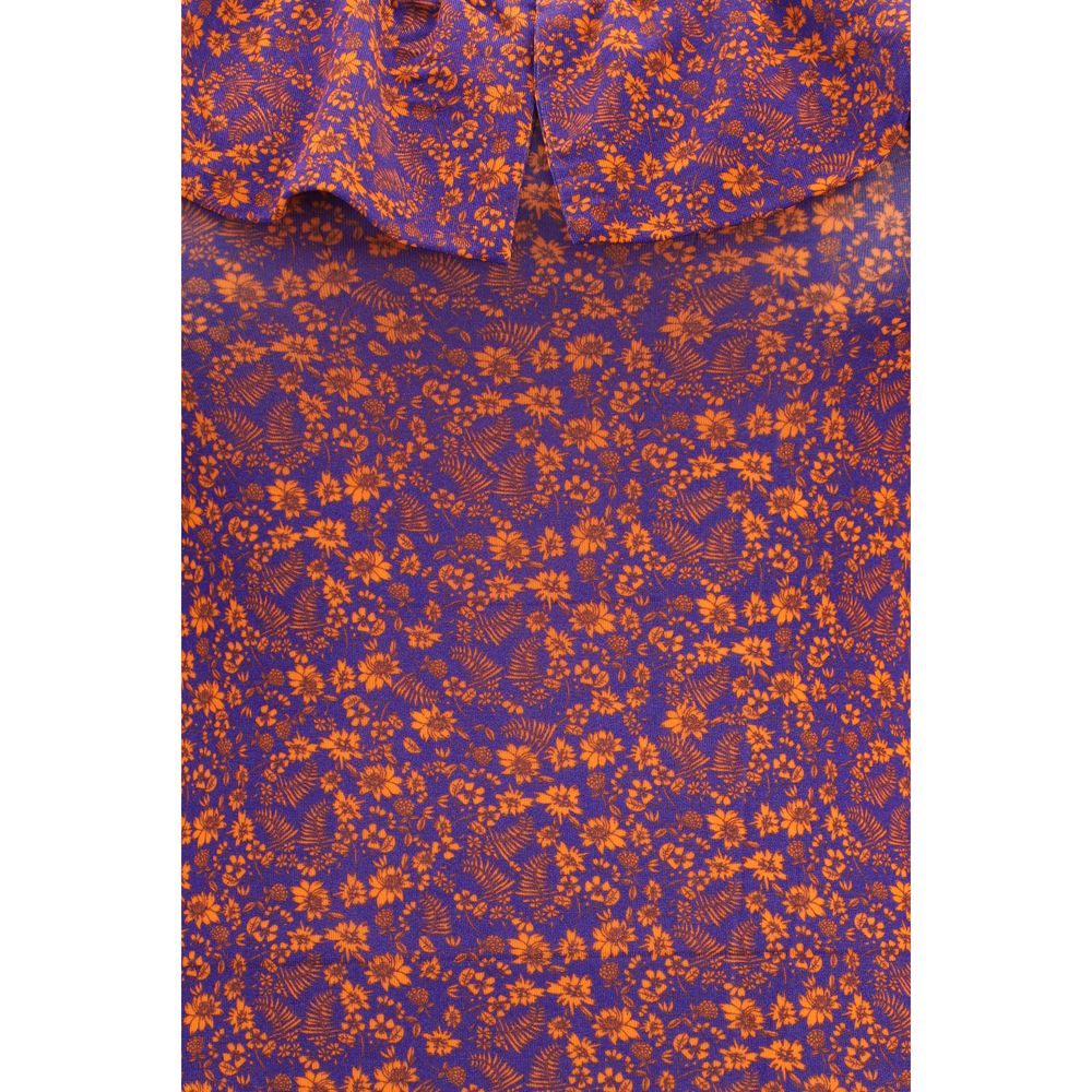Kristina Ti Mehrfarbiges Viskose-Freizeitkleid