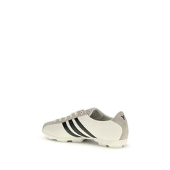 Y-3 White Calf Leather Bos Taurus Athletic Sneakers