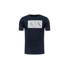 Armani Exchange Blaues Baumwoll-T-Shirt