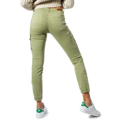 Alleen groene skinny broeken van katoen