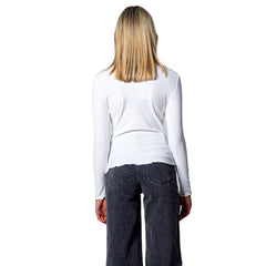 Alleen witte polyester coltrui