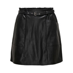 Nur schwarzer Minirock aus Polyester