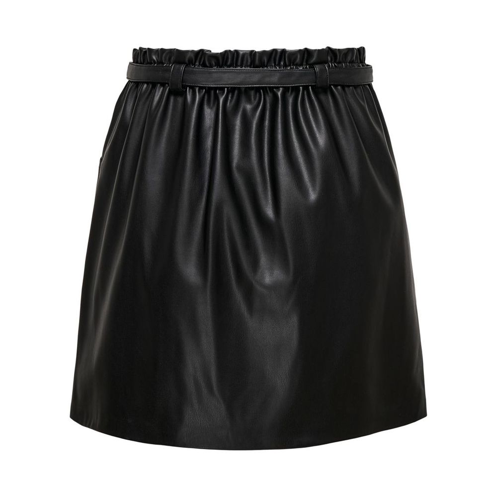 Nur schwarzer Minirock aus Polyester