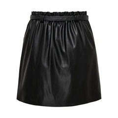 Nur schwarzer Minirock aus Polyester