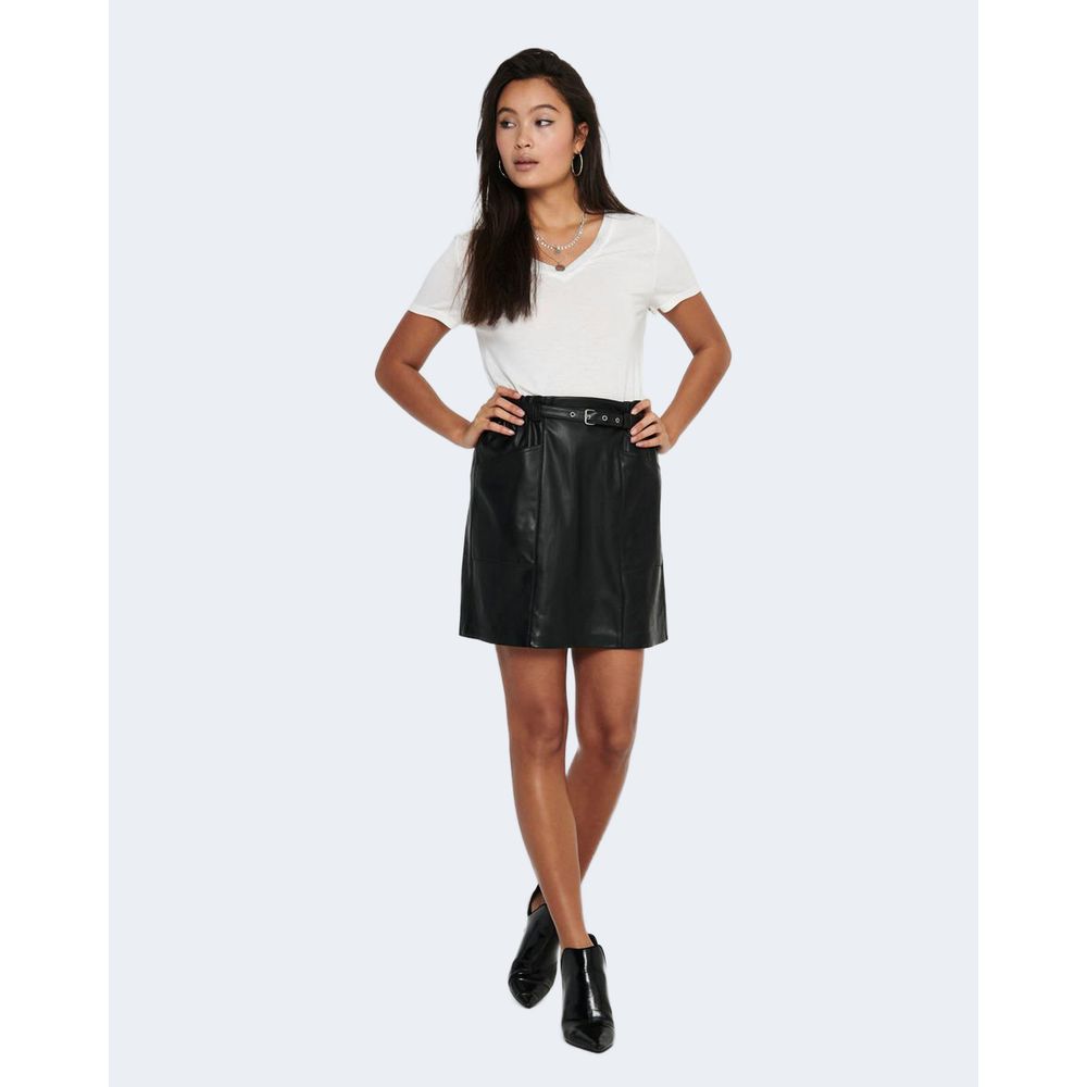 Nur schwarzer Minirock aus Polyester