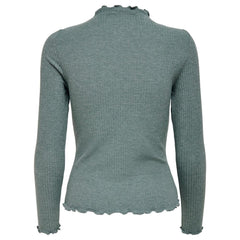 Alleen tweekleurig viscose sweatshirt
