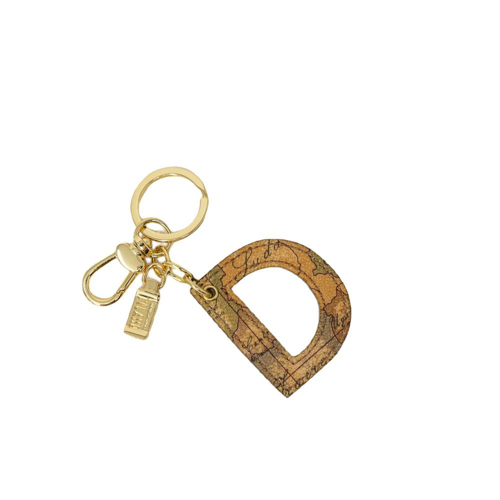 Alviero Martini Prima Classe Beige Leren Sleutelhanger