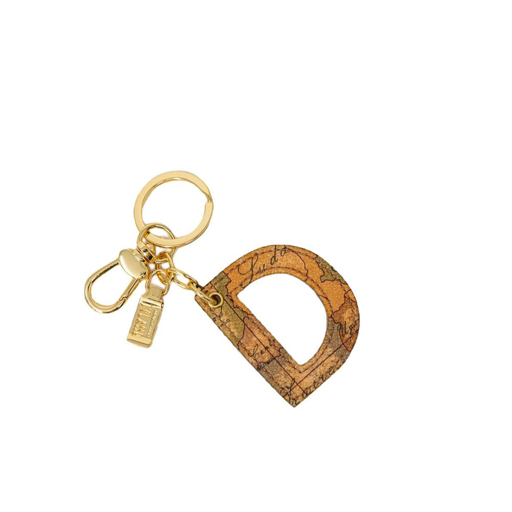 Alviero Martini Prima Classe Beige Leren Sleutelhanger