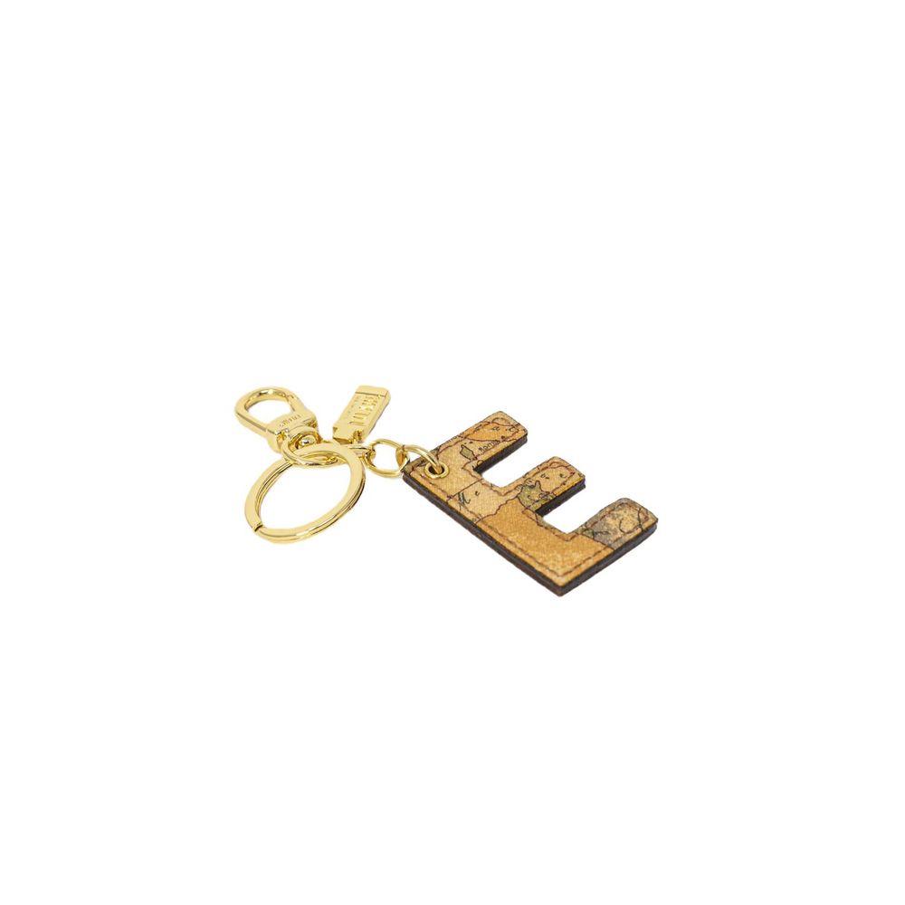 Alviero Martini Prima Classe Beige Leren Sleutelhanger
