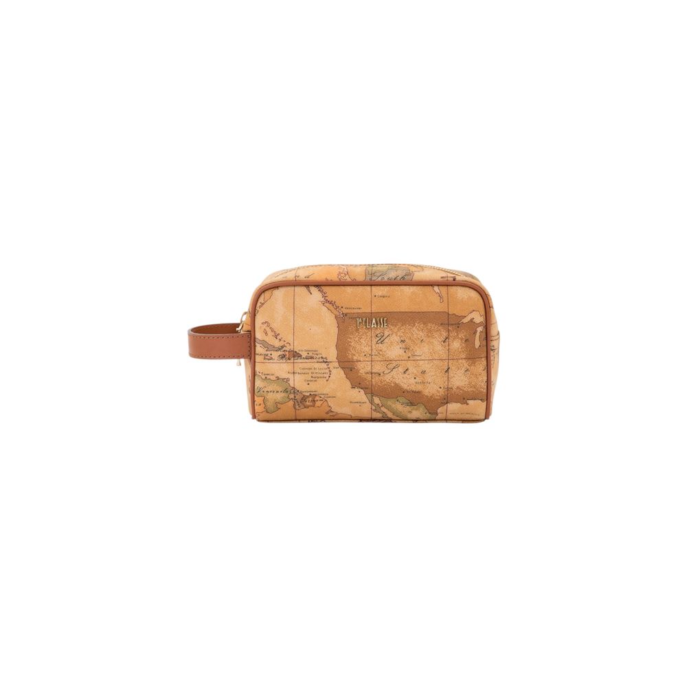 Alviero Martini Prima Classe Beige Clutch aus Baumwolle