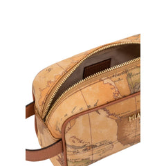 Alviero Martini Prima Classe Beige Clutch aus Baumwolle