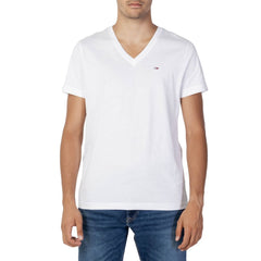 Tommy Hilfiger Jeans Weißes Baumwoll-T-Shirt