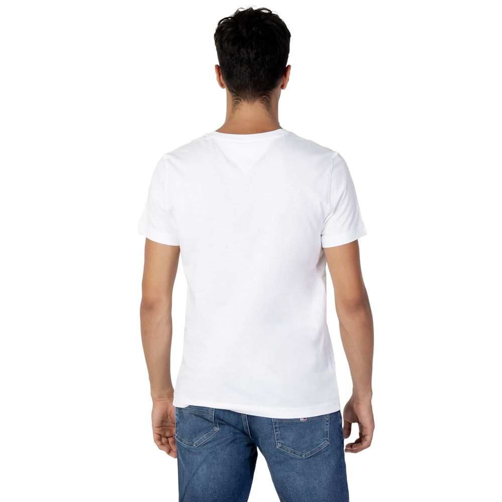 Tommy Hilfiger Jeans Weißes Baumwoll-T-Shirt