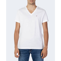 Tommy Hilfiger Jeans Weißes Baumwoll-T-Shirt