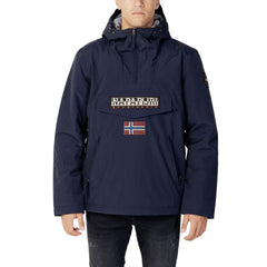 Napapijri Blauwe Polyester Shell Jas