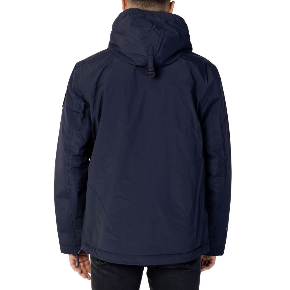 Napapijri Blauwe Polyester Shell Jas