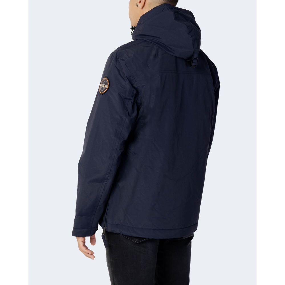 Napapijri Blauwe Polyester Shell Jas
