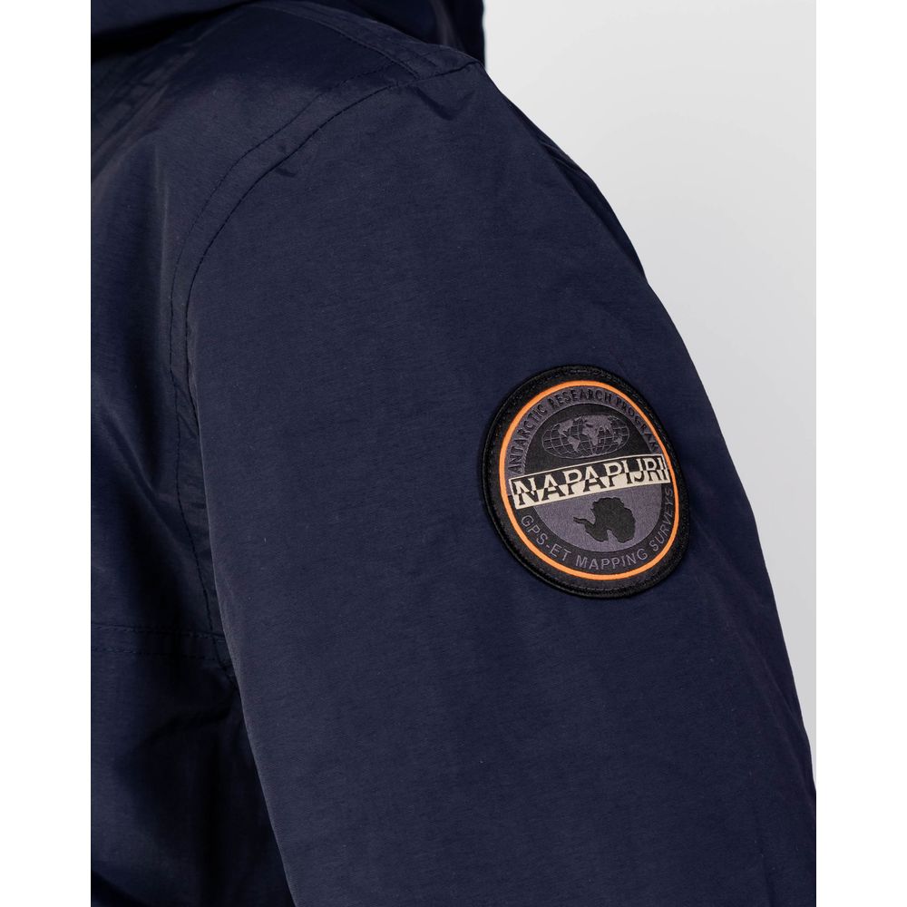 Napapijri Blauwe Polyester Shell Jas