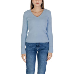 Morgan De Toi Blaues Polyamid-Sweatshirt