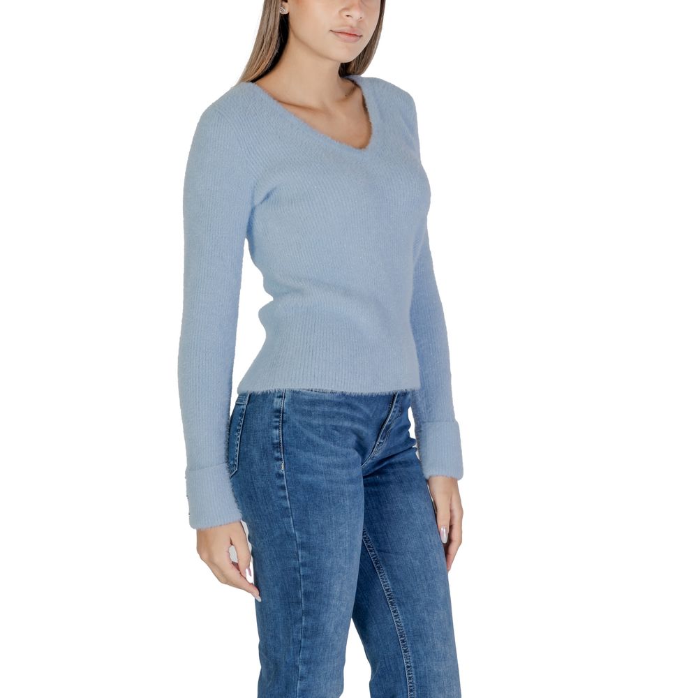 Morgan De Toi Blaues Polyamid-Sweatshirt