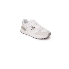 PINKO Weiße Low-Top-Sneakers aus Leder