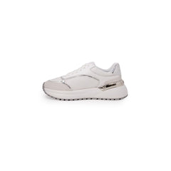 PINKO Weiße Low-Top-Sneakers aus Leder