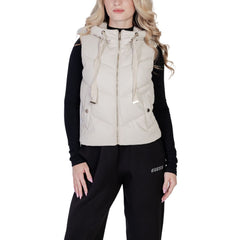 Morgan De Toi Ärmellose Jacke aus cremefarbenem Polyethylen