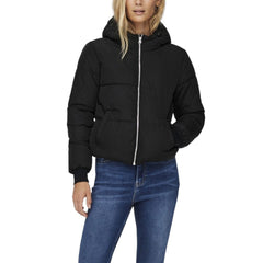 Jacqueline De Yong Zwarte Polyester Jas
