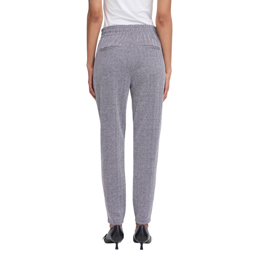 ICHI Blaue Skinny-Hose aus Polyester