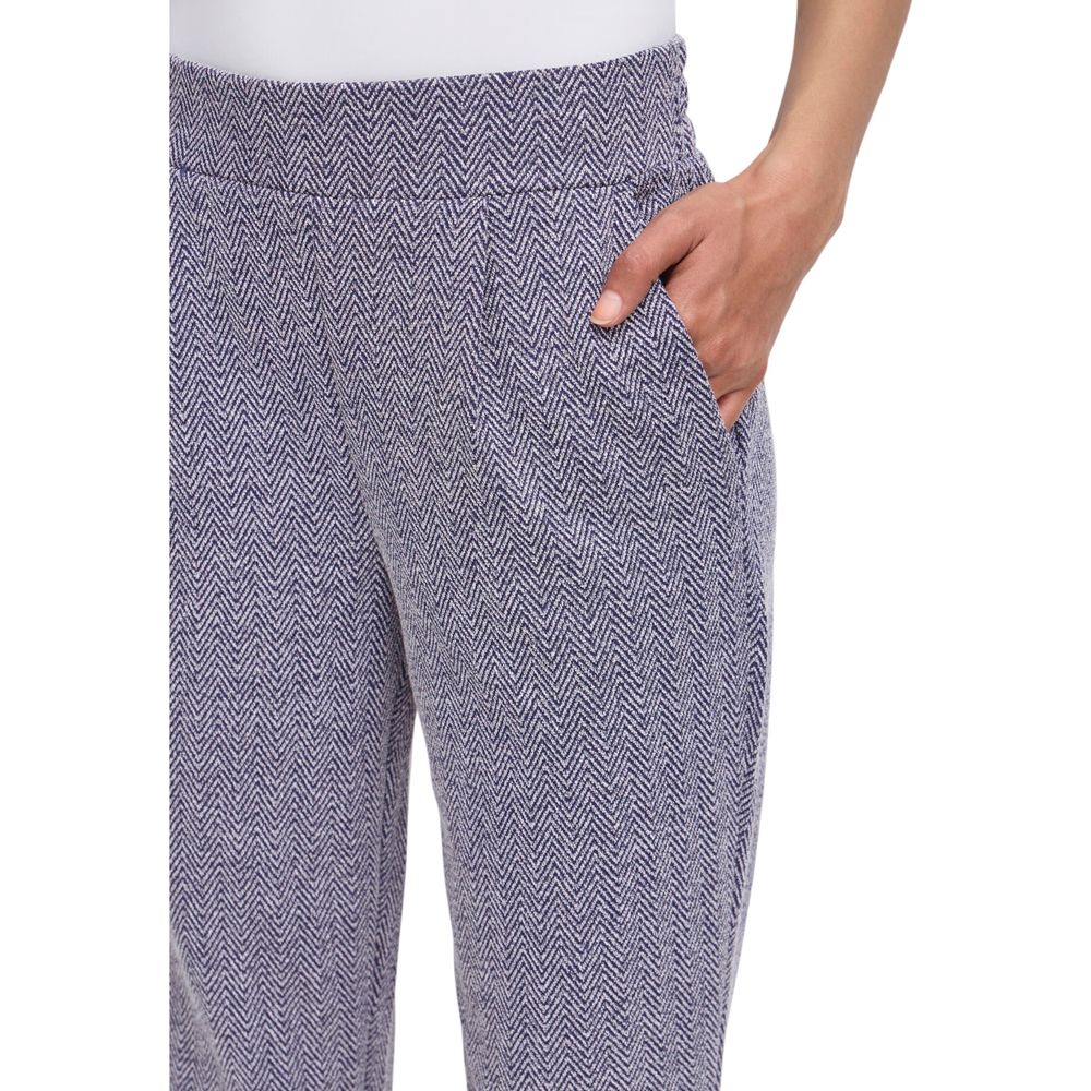 ICHI Blaue Skinny-Hose aus Polyester