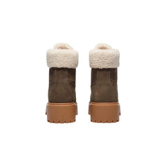 Timberland Brown Recycled Leather Lace-Up Boots