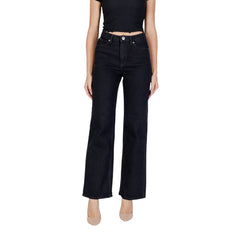 Vero Moda Zwarte Katoenen Mom Jeans