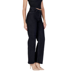 Vero Moda Zwarte Katoenen Mom Jeans