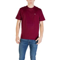 Calvin Klein Jeans Bordeaux Katoenen T-Shirt