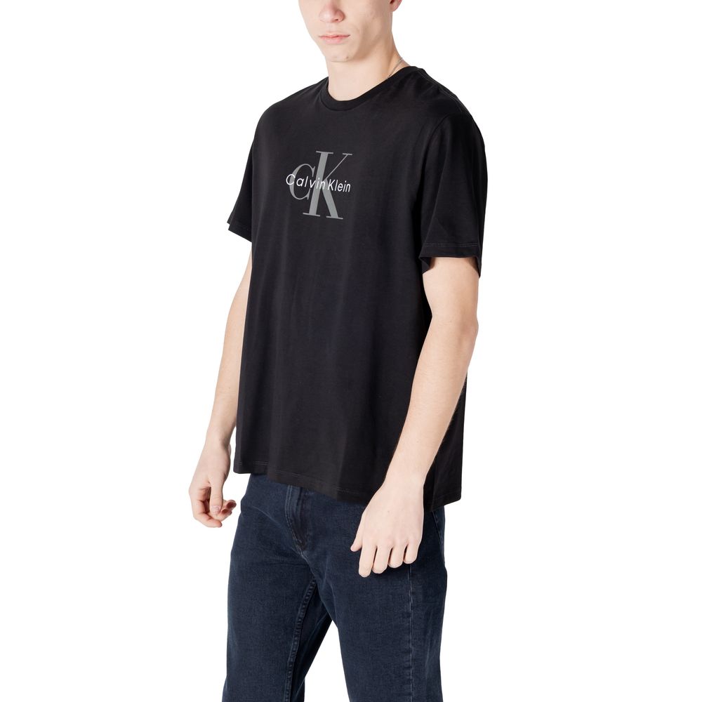 Calvin Klein Jeans Schwarzes Baumwoll-T-Shirt