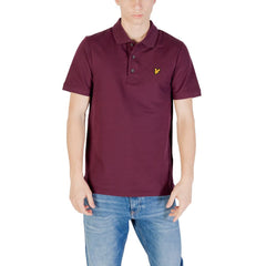 Lyle & Scott Bordeaux Baumwoll-Polohemd