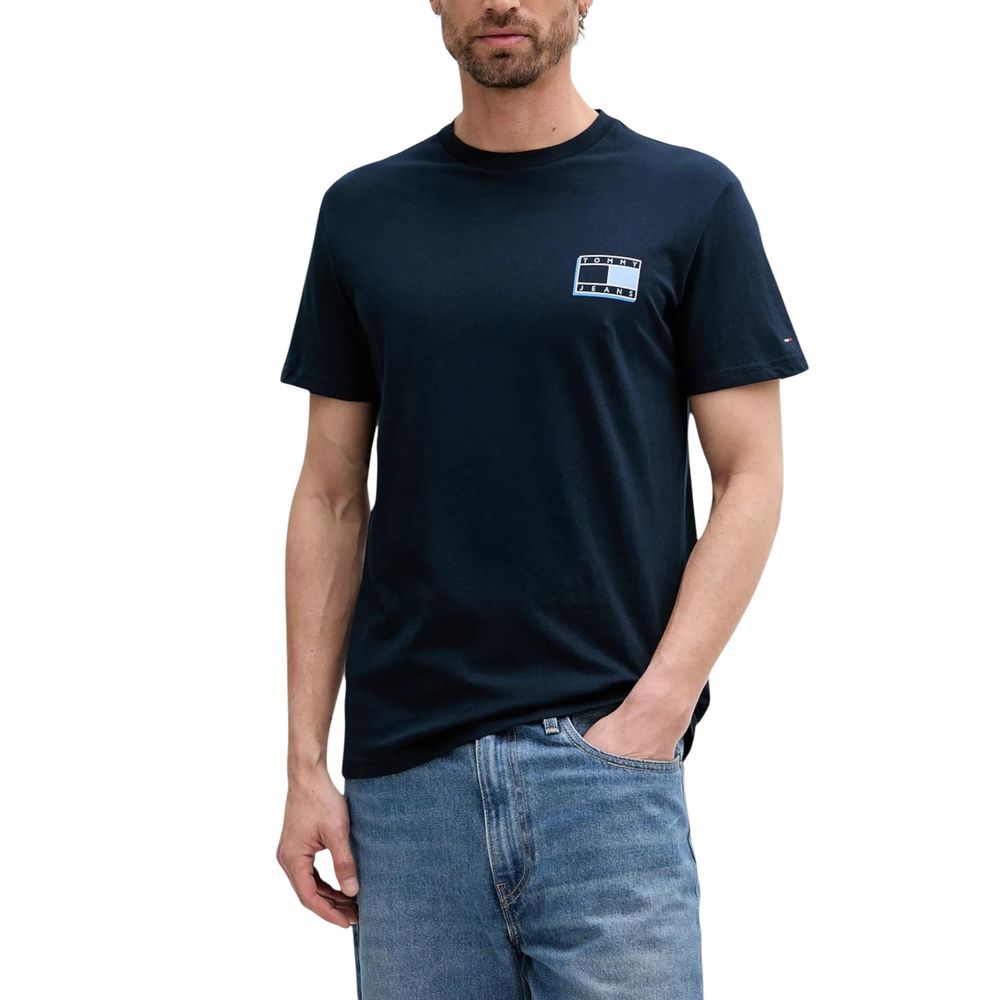 Tommy Hilfiger Jeans Blue Recycled Cotton T-Shirt