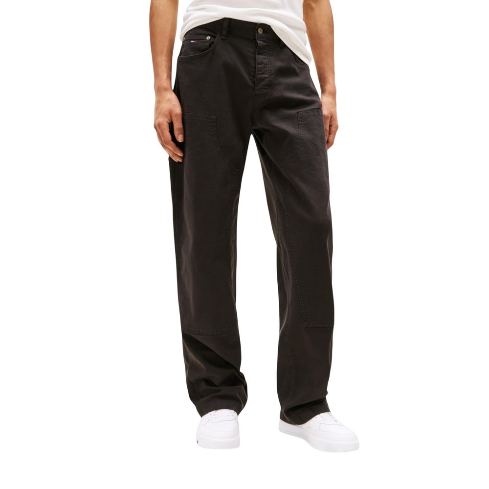 Tommy Hilfiger Jeans Schwarze Freizeithose aus Bio-Baumwolle