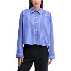 Calvin Klein Jeans Blaue Baumwollbluse