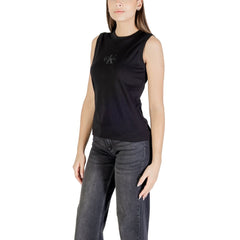 Calvin Klein Jeans Schwarzes Baumwoll-T-Shirt
