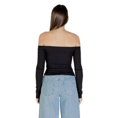 Tommy Hilfiger Jeans Langarm-T-Shirt aus recycelter Baumwolle in Schwarz