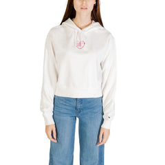 Tommy Hilfiger Jeans Hoodie aus recycelter Baumwolle in Creme