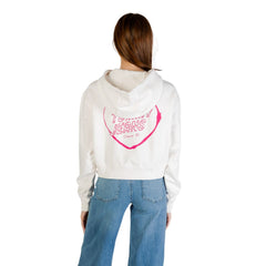 Tommy Hilfiger Jeans Hoodie aus recycelter Baumwolle in Creme