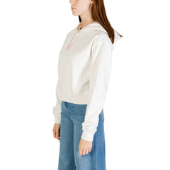 Tommy Hilfiger Jeans Hoodie aus recycelter Baumwolle in Creme